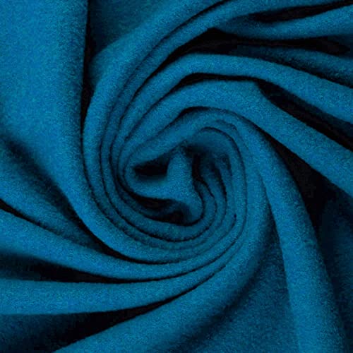 Walkloden Walkstoff 100% Schurwolle, 0,5 m, Stoffe, Trachtenstoff, Meterware (Royalblau) von Stofftreff Santi