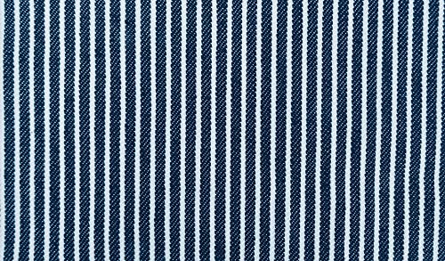 Washed Jeans LISSY gestreift - Jeansstoff 145cm Breit-Gewicht 330g/qm - Streifen Jeans Hosenstoff Meterware Stoffe Bekleidungsstoffe (Marine) von Stofftreff Santi