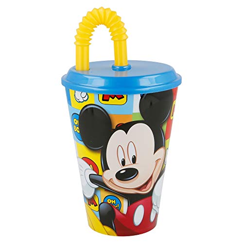 Mickey Mouse Becher mit Deckel und Schaft 430 ml (Stor 22030) von Stor