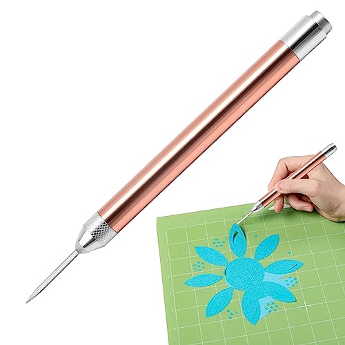 Stift Entgitterwerkzeug für Vinyl | LED Vinyl Weeding Tool Pin Stift | Multifunktions Vinyl Unkrautstift Werkzeug mit Lichtern | Langlebiger Bastelbedarf, Unkrautstift für DIY-Craft-Vinyl-Projekte von Storaffy