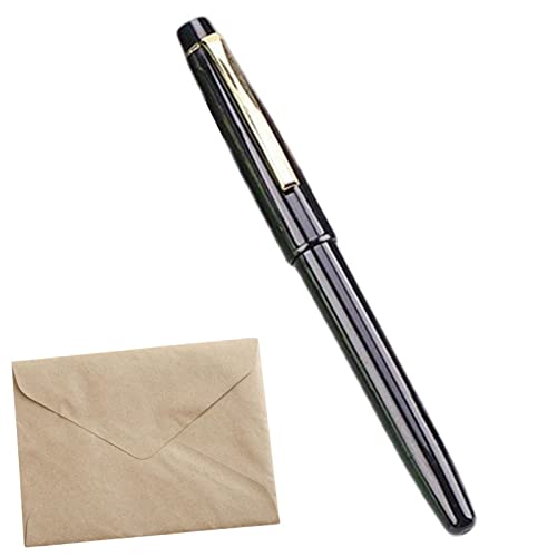 Storaffy Füllfederhalter | Schwarze Schreibstifte,Smooth Writing Work 0,5 mm Schreibstift Schwarz für Männer Frauen, Schulbürobedarf von Storaffy