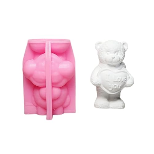 3D Bären Figur Silikonformen Für Epoxidharz Kerzenseife Herstellen Fondant Silikonformen Für Schokoladenkuchen Baing von Storage Bag