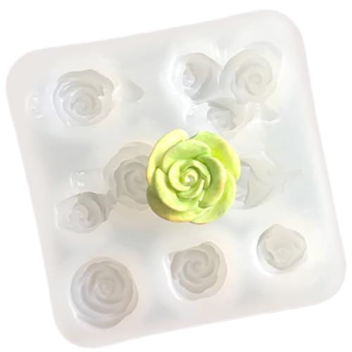 3D Rose Silikonkerzenformen Für Epoxidharz Kerzenseife Fondant Backbackzement Ton Silikonformen von Storage Bag