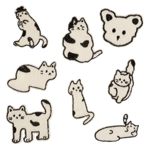 8 PCs Bestickte Flecken Cartoon Katzen Nähen Flecken Eisen Auf Flecken Applique Flecken Auf Flecken Für Kleiderbeutel Nähen 8 PCs Bestickte Flecken Cartoon Katzen Nähen Flecken Eisen Auf Flecken Applique Flecken Auf Flecken Für Kleiderbeutel Nähen von Storage Bag