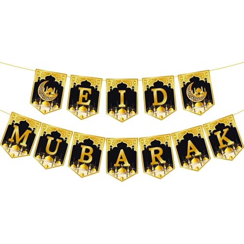 Storage Bag Ramadans Dekorationen Eid Mubaraks Bunting Banners Ramadans Mubaraks Hängende Wirbel Islams Deckendekoration Home Party Party von Storage Bag