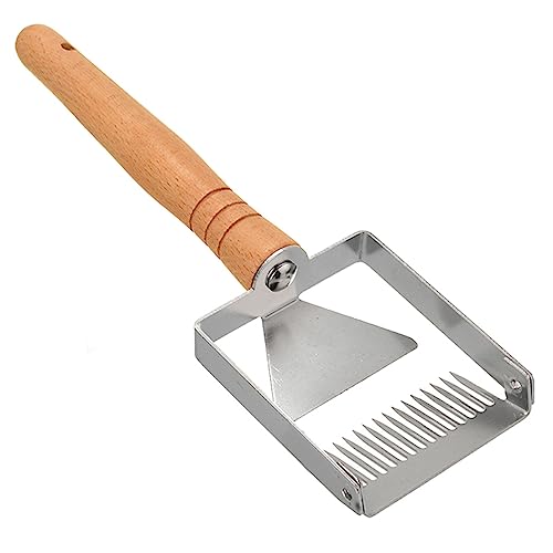 Honig Uncapping Scraper Edelstahl Honeycomb Honig Gabel Messer Uncapper Imkerei Tine Hive Scraper Werkzeug Holzgriff von Stormshopping