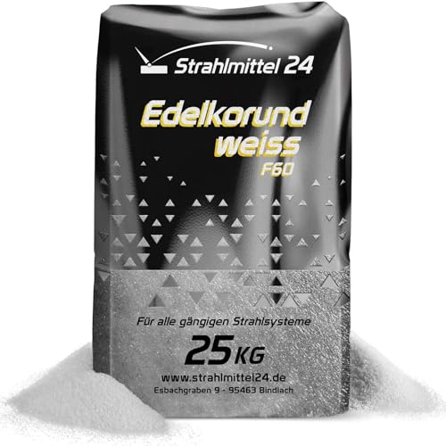 25 KG Edelkorund weiss F60 Strahlmittel von Samore