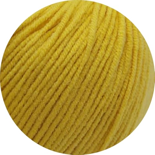 StraightCurls Punch Needle Yarn - Ideale Garn für Punch Needling, grobes Sticken oder Häckeln - Baumwoll-Acryl-Mischung (Yellow) von StraightCurls