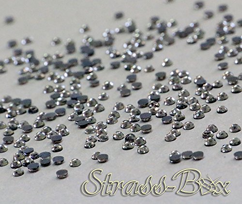 Hotfix 2CUT Strasssteine SS10 Black Diamond 500-70000 Menge wählbar 1.000 von Strass-Box 2Cut