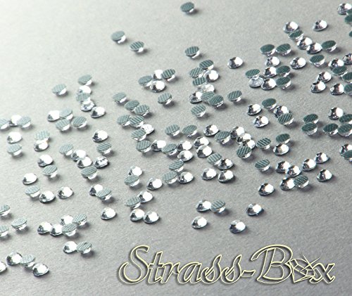 Hotfix 2Cut Strasssteine SS10 Crystal 500-70.000 Menge wählbar AAA klar 1.000 von Strass-Box 2Cut