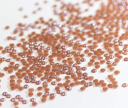 Hotfix Ceramic Stones Brown 3 mm braun Strass Halbperlen Hochzeit 2500 von Strass-Box Ceramic Stones