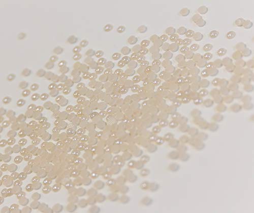 Hotfix Ceramic Stones Creme Nature 3 mm Strass Halbperlen Hochzeit 2500 von Strass-Box Ceramic Stones