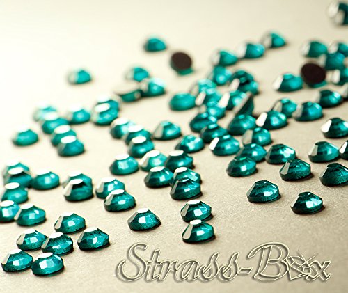 Hotfix DMC Strasssteine Blue Zircon SS20 Stückzahl wählbar Türkis Blau AAA 100 von Strass-Box DMC Basic