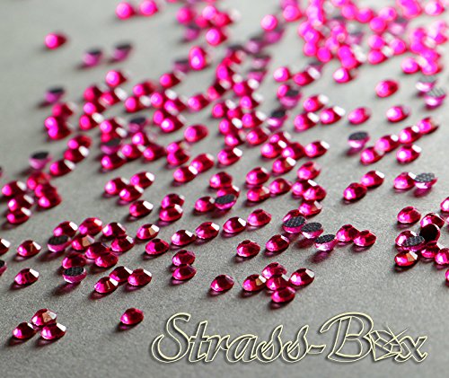 Hotfix DMC Strasssteine HOT Fashion PINK SS10 Stückzahl wählbar Glitzersteine 10000 von Strass-Box DMC Basic