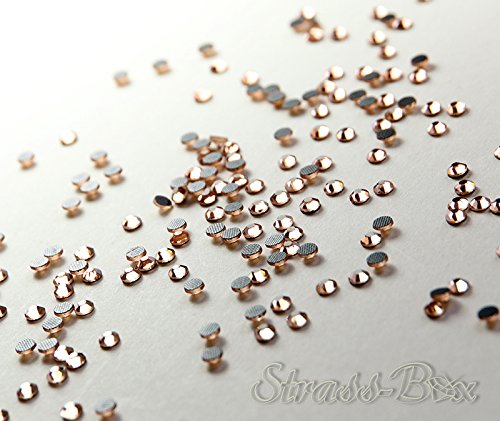 Hotfix DMC Strasssteine Peach Basic SS16 Stückzahl Wählbar Strass Pfirsich 250 von Strass-Box DMC Basic