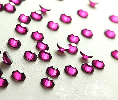 Hotfix Fuchsia DMC Basic SS30 Glitzersteine Strass Rhinestones Pink 500 von Strass-Box DMC Basic