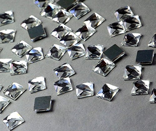 DMC Quadrat Crystal 6x6mm Stückzahl wählbar Glas Formen Strasssteine 50 von Strass-Box DMC Formen