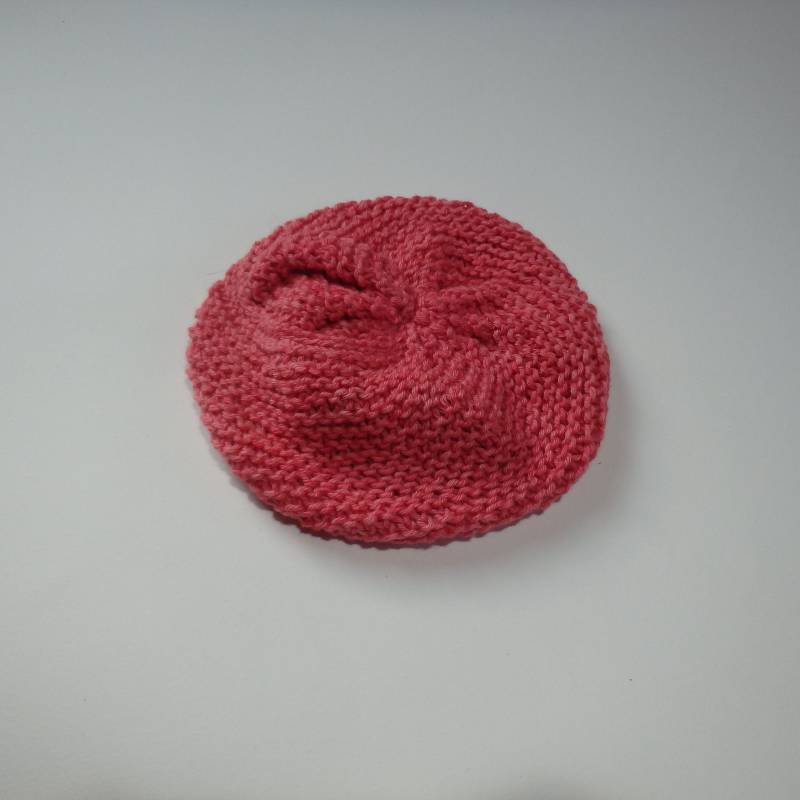 Gestrickter Schwamm Badeschwamm Gesichtsschwamm Handgestrickt Einzelstück Rosa 100% Baumwolle Nachhaltig Waschbar von Strickgemuesemonster