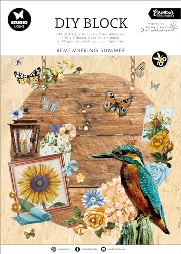 Studio Light Essentials DIY Block Paper 32/Pkg-Nr. 61, Remembering Summer von Studio Light