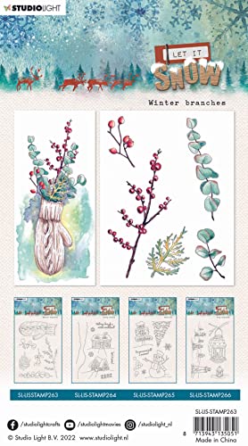 Studio Light Let It Snow Clear Stamps-Nr. 263, Winter Branches von Studio Light