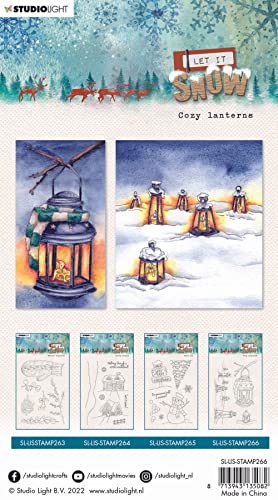 Studio Light Let It Snow Clear Stamps-Nr. 266, Cozy Lanterns LISST266 von Studio Light