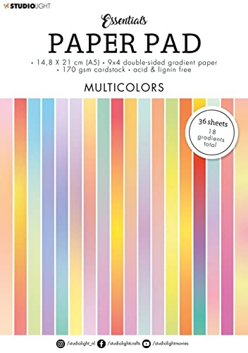 Studiolight Paper Pad Gradient Multicolors Essentials nr.20 von Studio Light