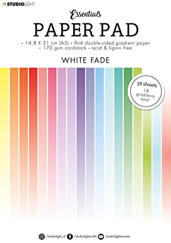 Studiolight Paper Pad Gradient White fade Essentials nr.21 von Studio Light