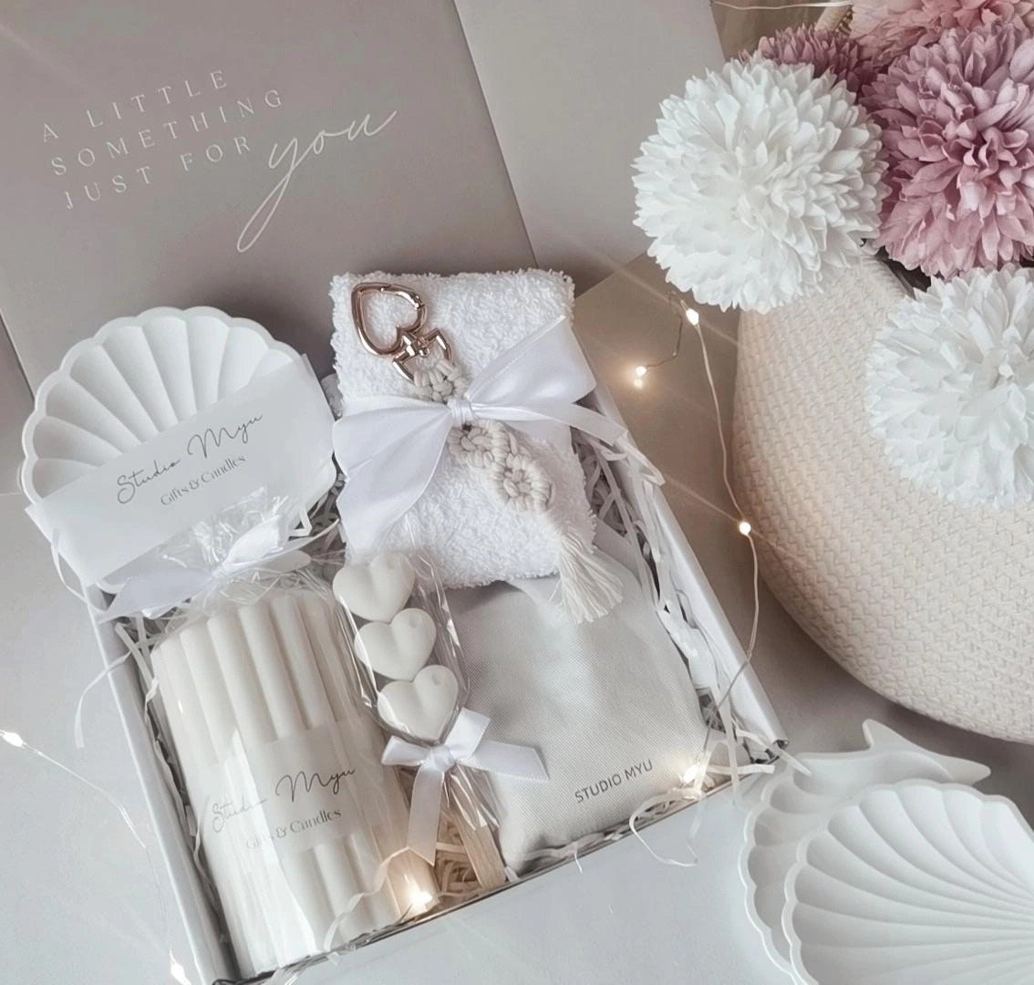 Geschenk Box ~ Kerzen Set Geburtstagsgeschenk Valentinstag Weihnachtsgeschenk Babyparty Beste Freundin Ostern Wellness von StudioMyu