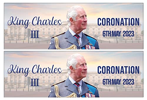 Handmade By Stukk King Charles III Krönungsfeier Banner Royal British Party Dekoration von Stukk