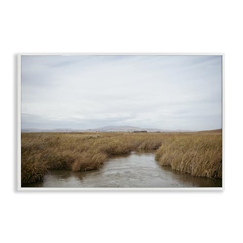 Stupell Industries Crystal Lynn Collins Marshland Stream View Giclée-Wandkunst, gerahmt, Weiß, 61 x 40 cm von Stupell Industries