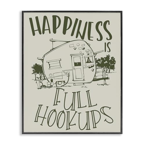 Stupell Industries Full Hookups Camping Gerahmtes Giclée-Kunst-Design von Steve Vanderbosch von Stupell Industries