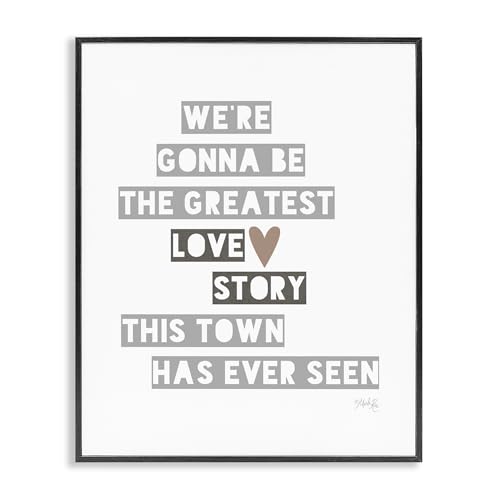 Stupell Industries Gerahmtes Giclée-Kunstdesign von Marla Rae mit Aufschrift Greatest Love Story von Stupell Industries