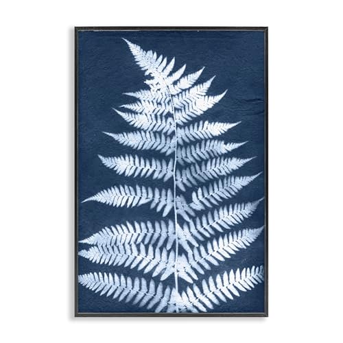 Stupell Industries Jason Johnson Giclée-Kunst, Motiv: Waldfarn in Blau von Stupell Industries