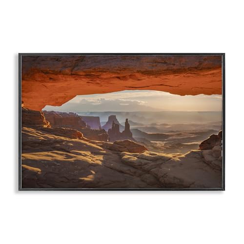 Stupell Industries Marty Hulsebos Wandbild Under Canyon Rocks View, gerahmt, 61 x 40 cm, Schwarz von Stupell Industries