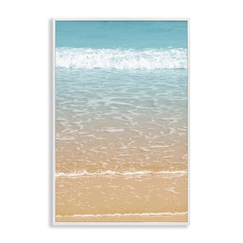 Stupell Industries Nataly White Gerahmtes Giclée-Wandkunst, Design von Clear Waters Shore, gerahmt, 40,6 x 61 cm von Stupell Industries