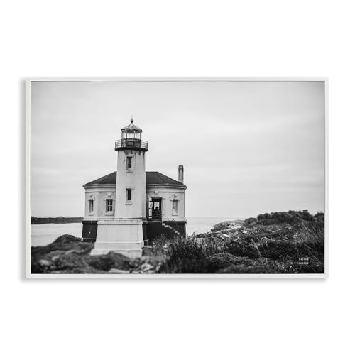 Stupell Industries Nathan Larson Giclée-Wandkunst, Motiv Looking Out Lighthouse, 45,7 x 30,5 cm, Weiß von Stupell Industries