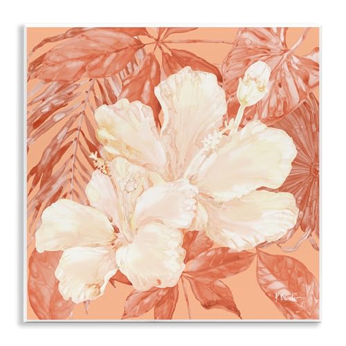 Stupell Industries Paul Brent Wandschild mit Hibiskusblumen, 30,5 x 30,5 cm von Stupell Industries