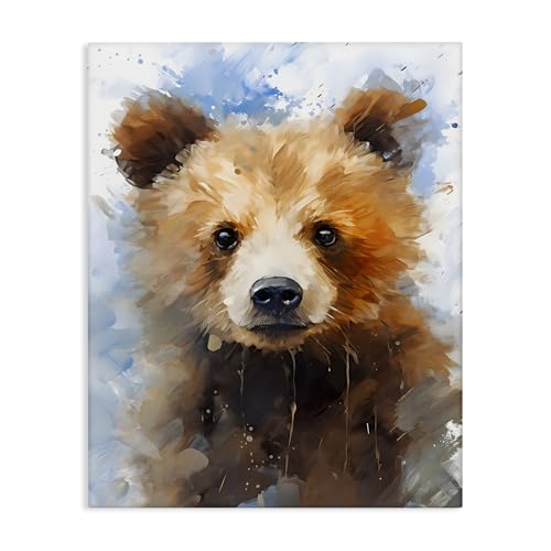 Stupell Industries Woodland Nursery Bear Leinwandbild, Design von Franklyn Gregory, 40,6 x 50,8 cm von Stupell Industries