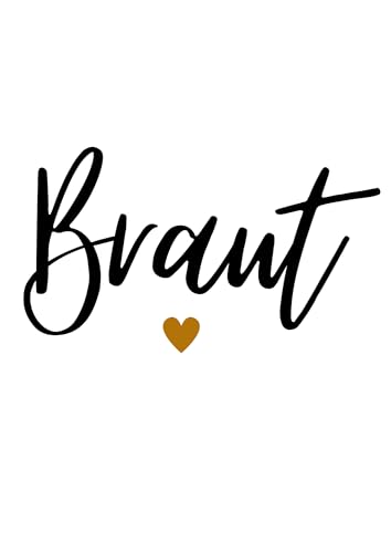 Team Braut & Braut Bügelbild BBT2- für T-Shirts und Textilien - für JGA, einfach aufzubügeln (Braut) von Styleaufdruck