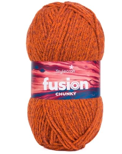 Stylecraft 3241682 Fusion Rust (1682) Garn, 100 g von Stylecraft