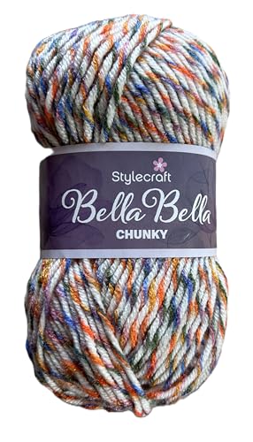 Stylecraft Bella Chunky Garn (6205 Anna Rainbow) von Stylecraft