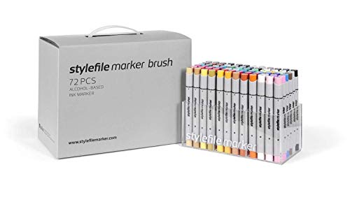 Stylefile SFSBR72MA Brush Marker Main, 72er Set von Stylefile