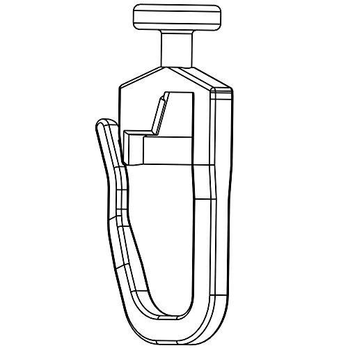 Stylelex 100x Hochwertige Gardinengleiter mit Faltenlegehaken - Gleiter mit Rundkopf Ø 7 mm - Für Innenlauf mit 4 mm - Farbe: weiß - Made in Germany von Stylelex