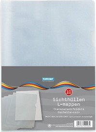 Sichthüllen, genarbt, A4, 10er Beutel, transparent von Stylex