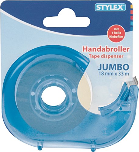 Stylex 1600005 Klebeband mit Spender, Transparent, blau von Stylex