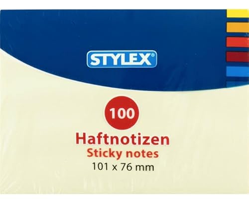 Stylex 31287 Haftnotizen, 100 Blatt, 101mm x 76mm von Stylex