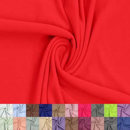 149,9 cm breiter Polyester-Spandex-Stoff, doppelseitig, gebürsteter Stoff, 180 g/m², leicht, dehnbar und atmungsaktiv, Bekleidung, Activewear, Accessoires, Schals und Bastelarbeiten 149,9 cm breiter Polyester-Spandex-Stoff, doppelseitig, gebürsteter Stoff, 180 g/m², leicht, dehnbar und atmungsaktiv, Bekleidung, Activewear, Accessoires, Schals und Bastelarbeiten von Stylish FABRIC