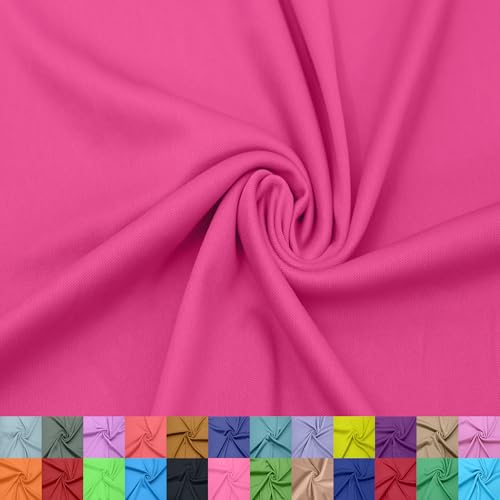 Stylish FABRIC 152,4 cm breites Interlock-Futter aus 100% Polyester, leichter Strickstoff von The Yard, für Bekleidung, Kleidung, Schulprojekte, Partydekorationen, Vorhänge und Heimwerker, Beere von Stylish FABRIC