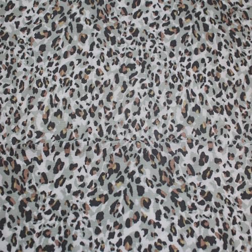 Stylish FABRIC 124,5 cm breit, bedruckter Krepon-Stoff, 100% Viskose, nicht gedehnt, 125 g/m², leichtes, weiches und atmungsaktives Material für Kleider, Schals und Nähprojekte, Salbeigrau, 2 m Stylish FABRIC 124,5 cm breit, bedruckter Krepon-Stoff, 100% Viskose, nicht gedehnt, 125 g/m², leichtes, weiches und atmungsaktives Material für Kleider, Schals und Nähprojekte, Salbeigrau, 2 m von Stylish FABRIC