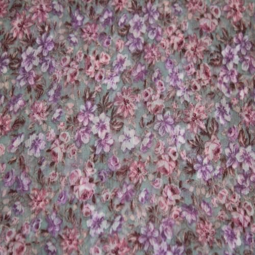 Stylish FABRIC 144,8 cm breit bedruckter Fancy Yoryu-Stoff aus 100% Polyester, 70 g/m², leicht, knitterfrei und nicht dehnbar, Chiffon, für Schals, Blusen, Kleider und DIY, Mineral Blue Pfirsich, 4,5 Stylish FABRIC 144,8 cm breit bedruckter Fancy Yoryu-Stoff aus 100% Polyester, 70 g/m², leicht, knitterfrei und nicht dehnbar, Chiffon, für Schals, Blusen, Kleider und DIY, Mineral Blue Pfirsich, 4,5 von Stylish FABRIC